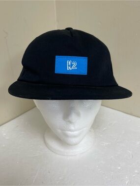 K2 Snowboarding 5 Panel Snapback Hat Black